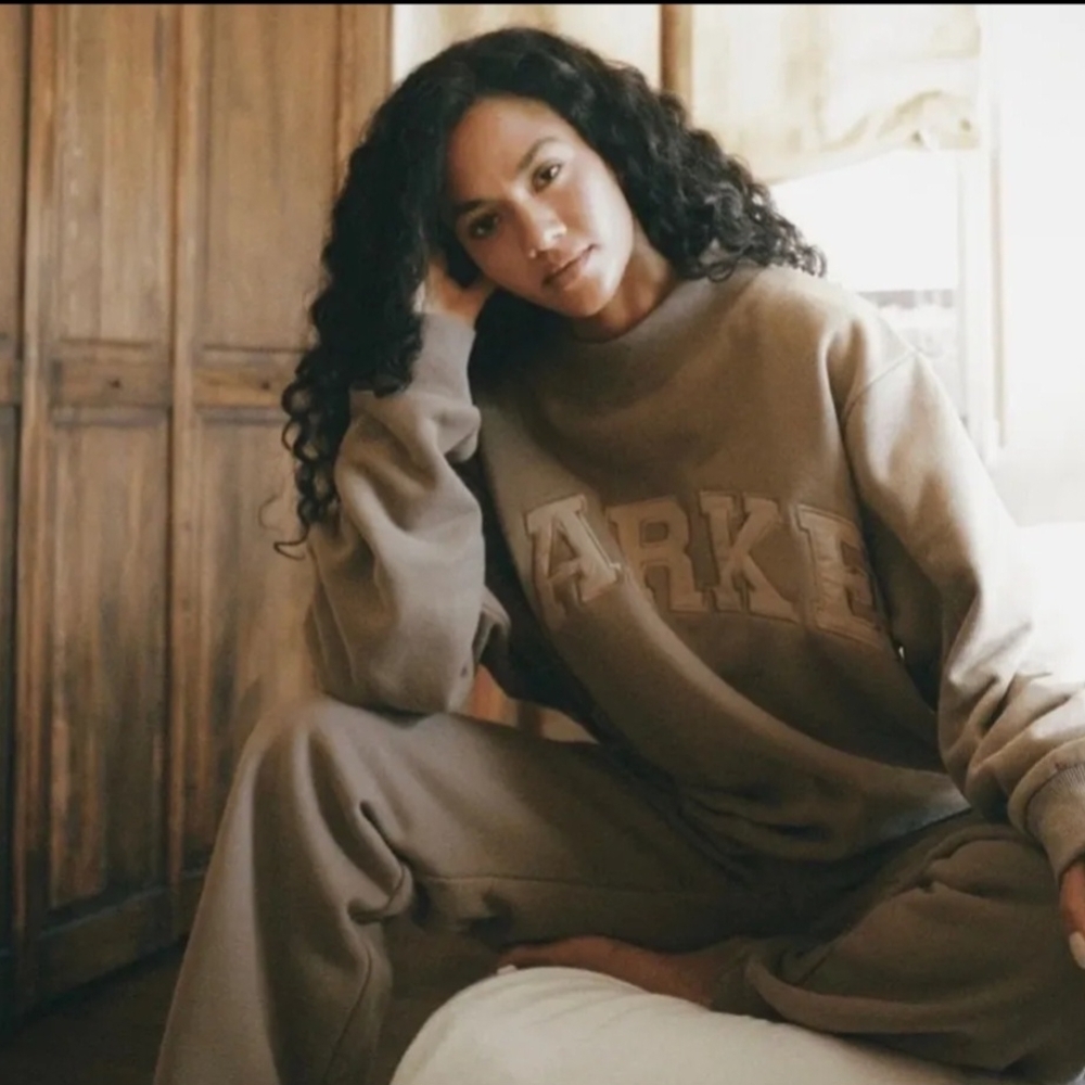 New Parke Mocha Tonal Mochneck Sweatshirt L/XL RARE 💙*SOLD OUT EVERYWHERE*💙